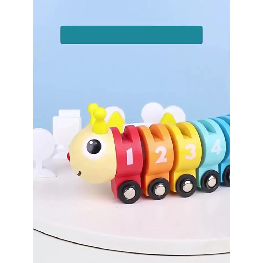 Wooden Caterpillar Train Sets