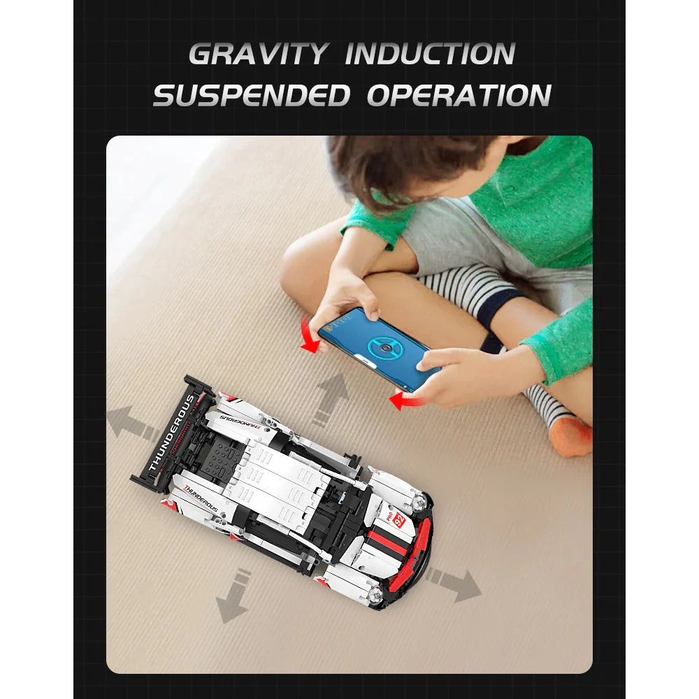 Pro Racing Educational Engineering Vehicle - Remote Control Car Building Blocks Set