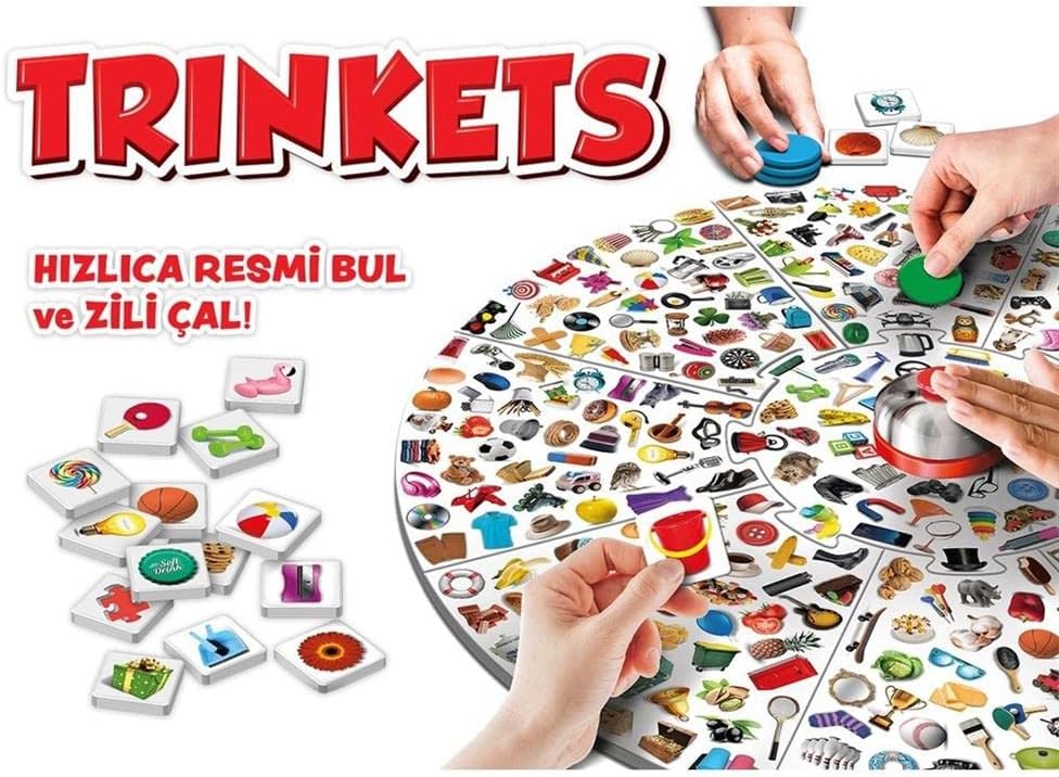 Trinkets Matching and Observation Board Game for Kids