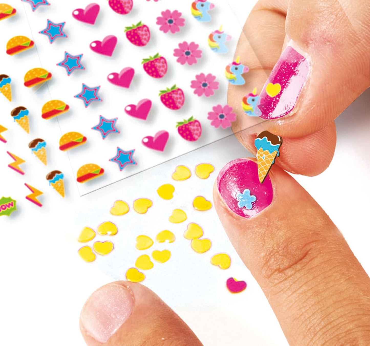 Clementoni- Crazy Chic Cool Nail Art Set for Kids