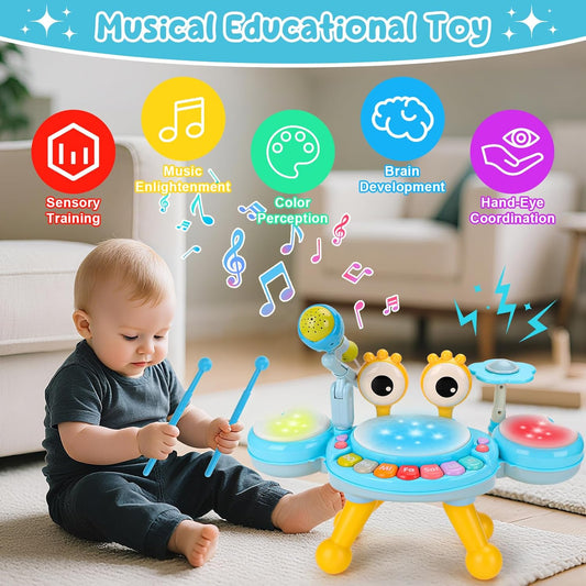 Drum Music Playset with Microphone
