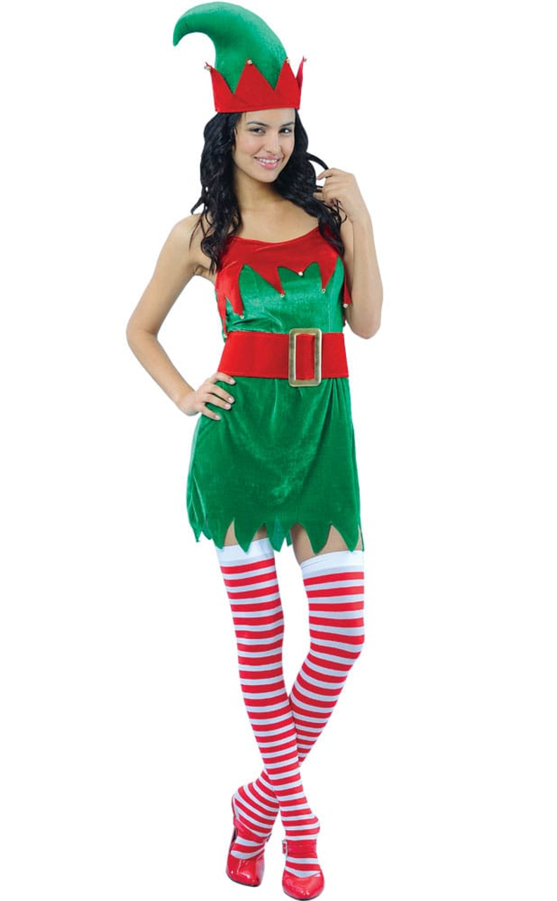 Elf Costume (Dress, Hat & Belt)