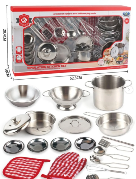 kitchen cookware toy simulation set