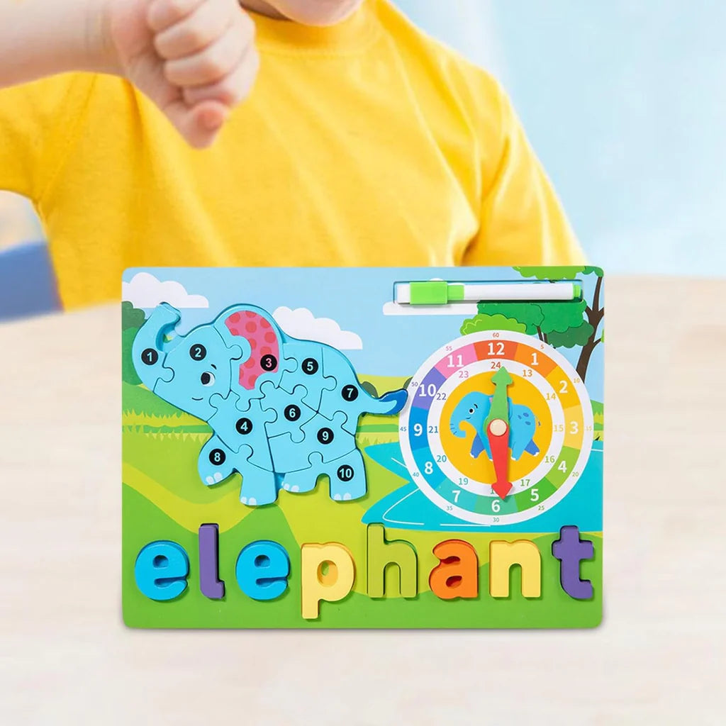 Toy Preschool Alphabet Animal Puzzle