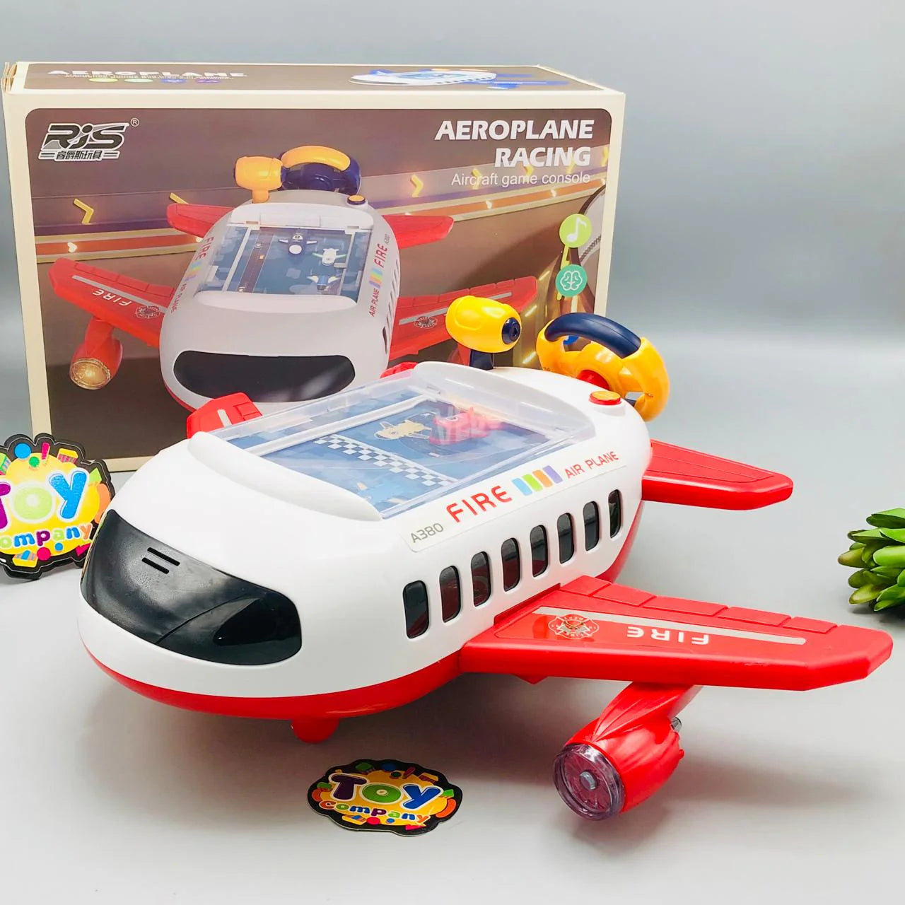 Electric Airplane Steering Wheel Game