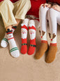 3 pairs kids Christmas fleece socks