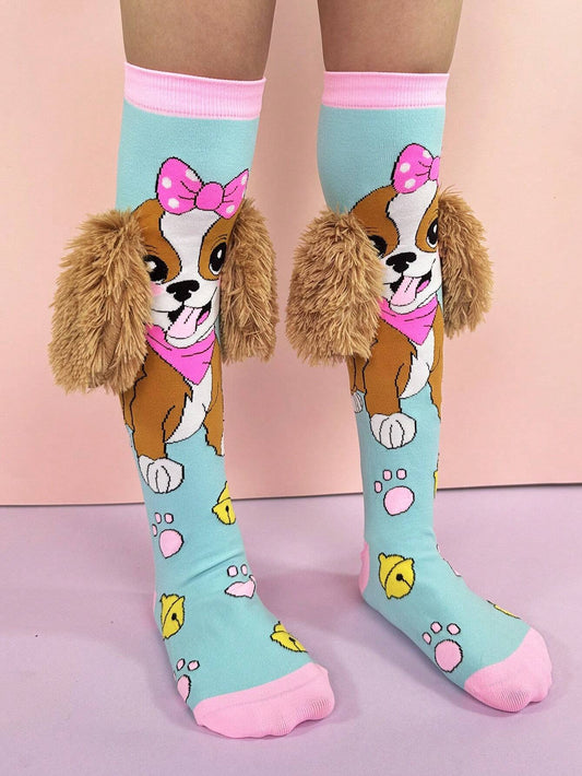 A pair of knee-high socks 3D PUPPY