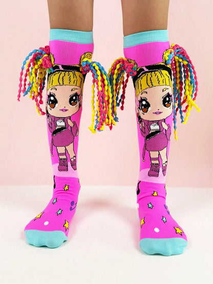 3D braids socks - 1 pair