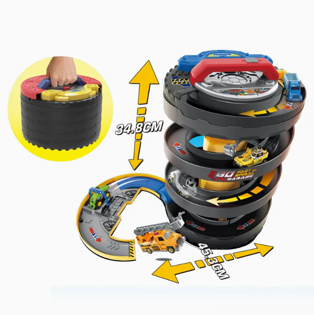 Smart Wheels Rescue City Track Racing Car