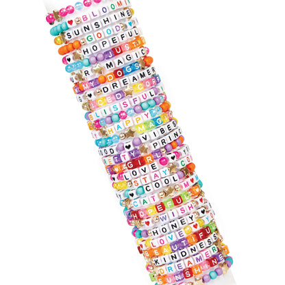 Alphabet Bead Bracelet Set – “Say Yes”