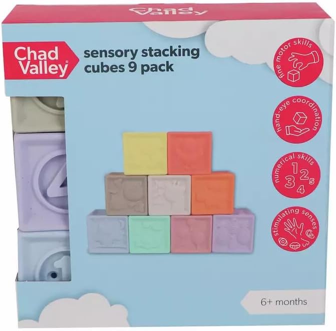 Sensory Stacking Cubes 9 Pack