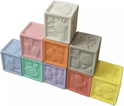 Sensory Stacking Cubes 9 Pack
