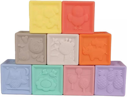 Sensory Stacking Cubes 9 Pack