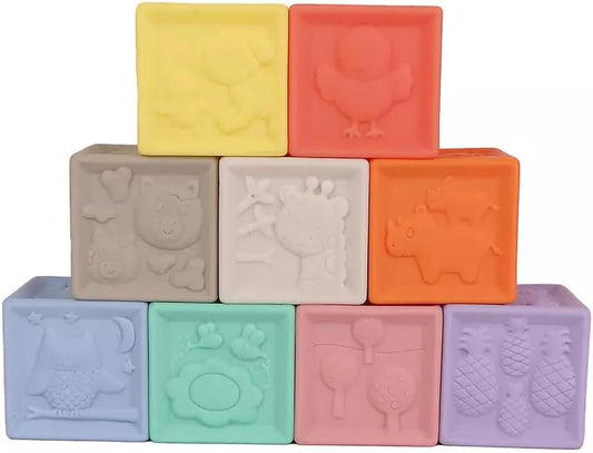 Sensory Stacking Cubes 9 Pack