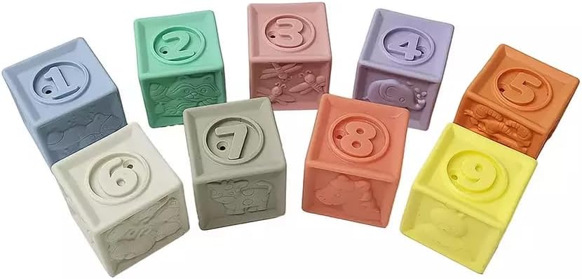 Sensory Stacking Cubes 9 Pack