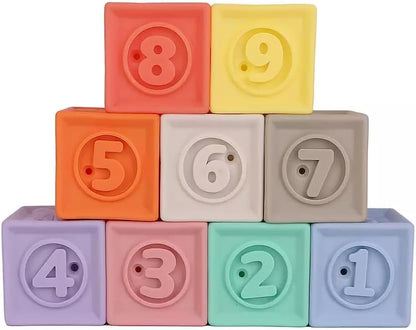 Sensory Stacking Cubes 9 Pack