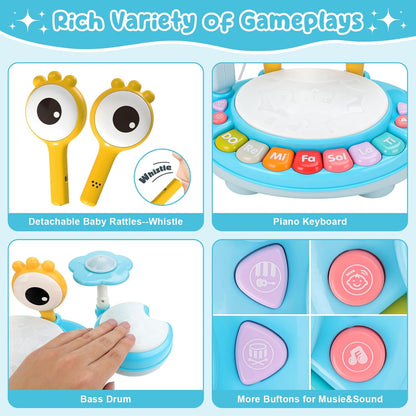 Drum Music Playset with Microphone