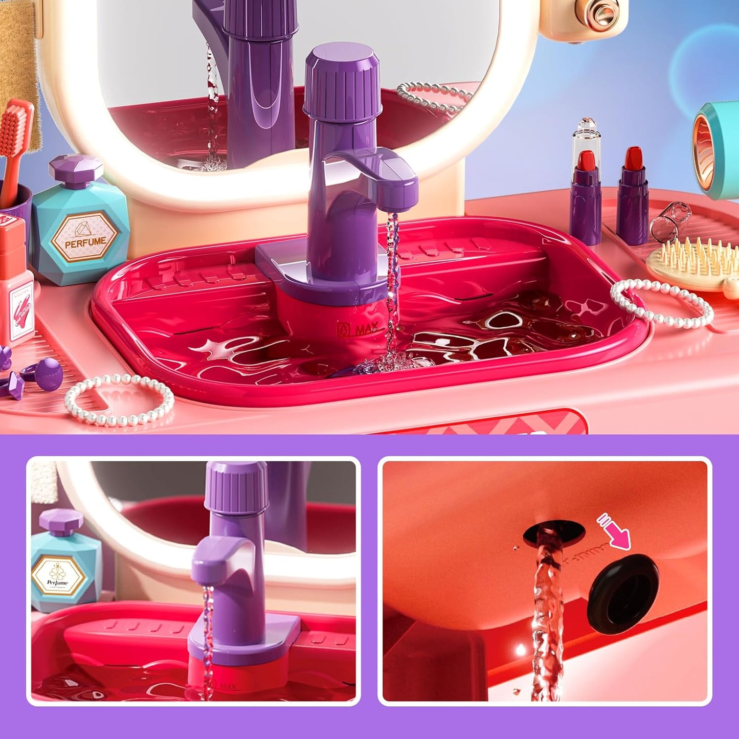 Dressing Table Induction Grooming Set Toys