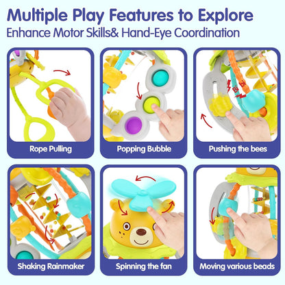 Shake and Pull Busy Activity Ball for Babies (6 Months+)