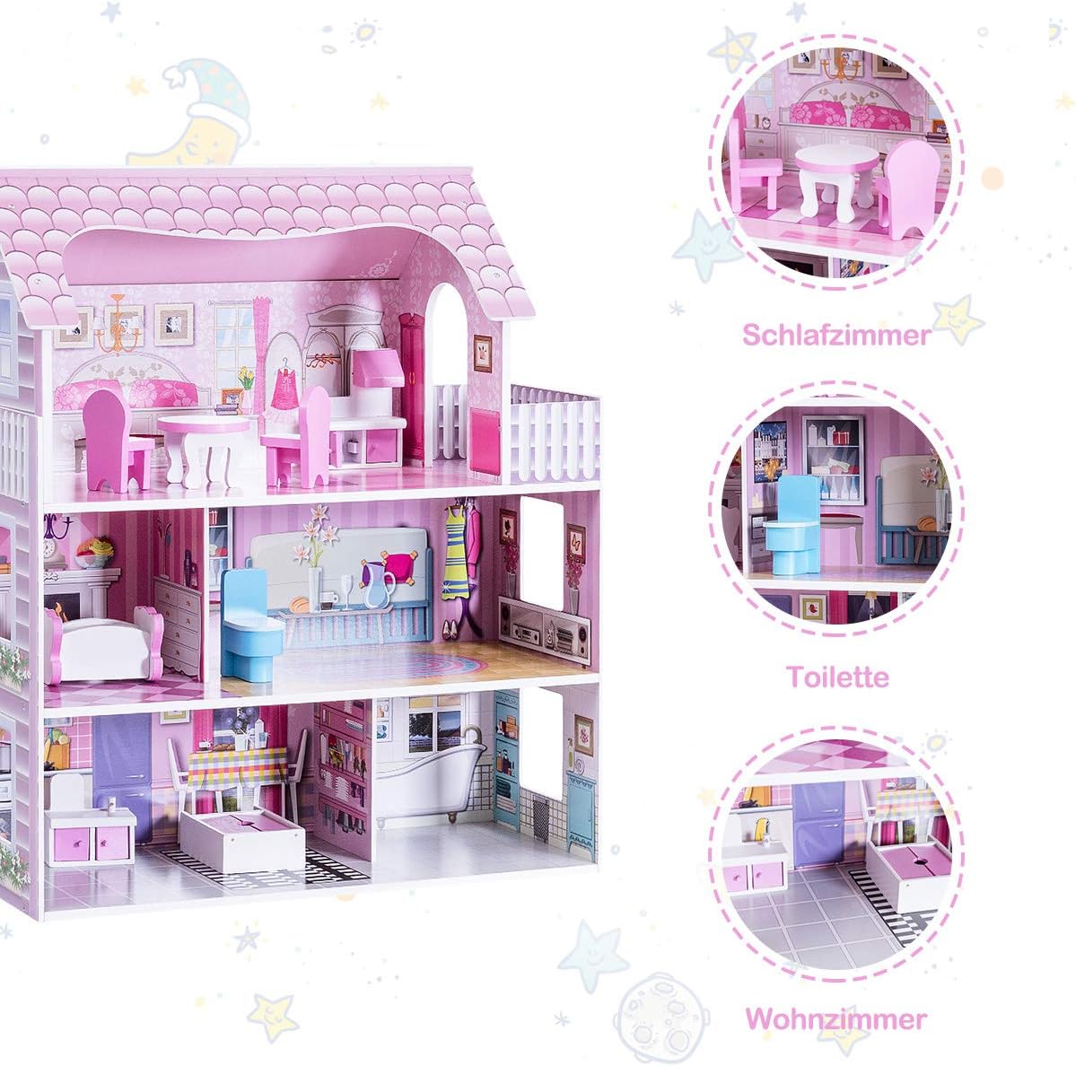 Dollhouse with Furniture and Accessories