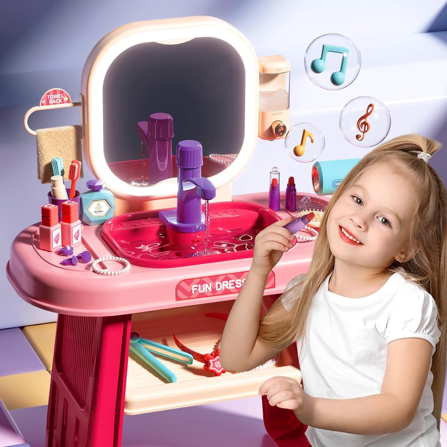 Dressing Table Induction Grooming Set Toys