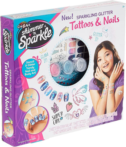 Glitter Nails & Body Tattoos