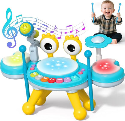 Drum Music Playset with Microphone