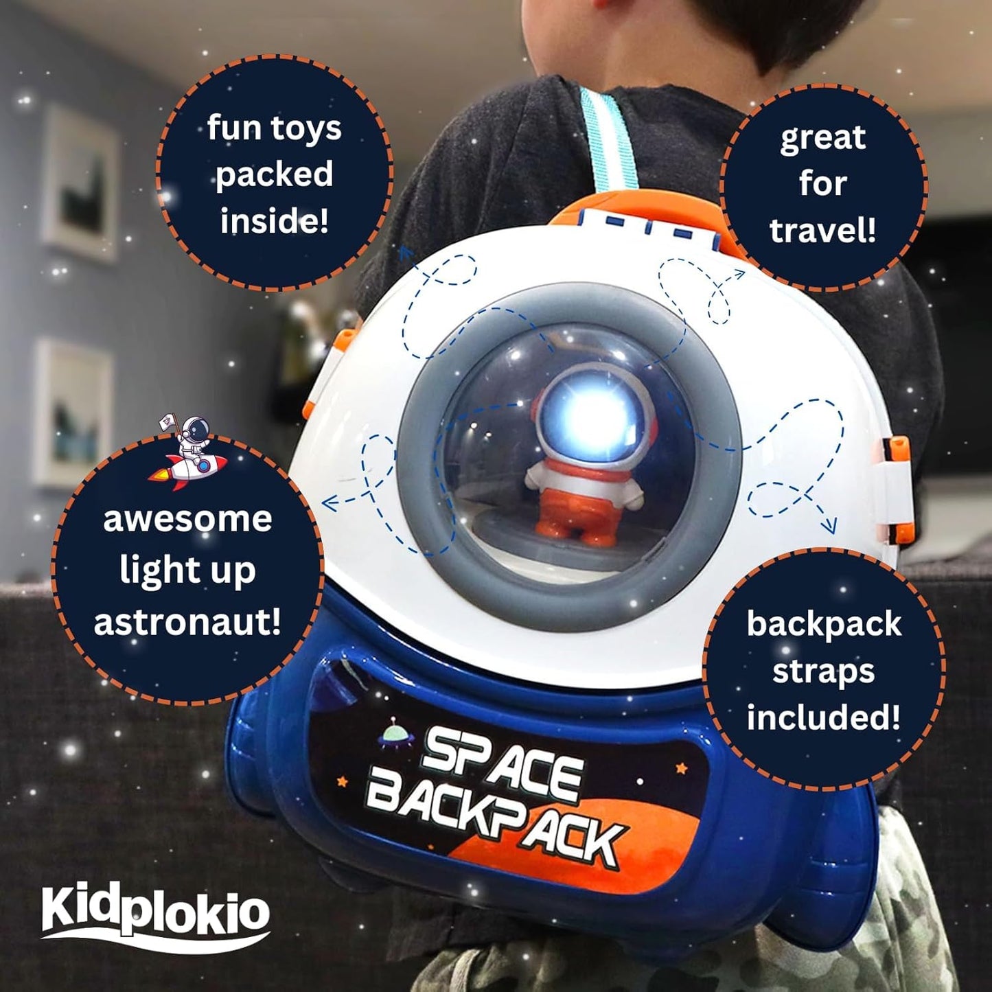 in 1 Space Rocket Astronaut Toys with Lights and Sounds