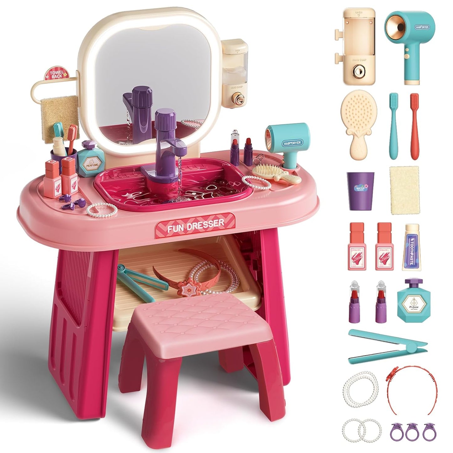 Dressing Table Induction Grooming Set Toys