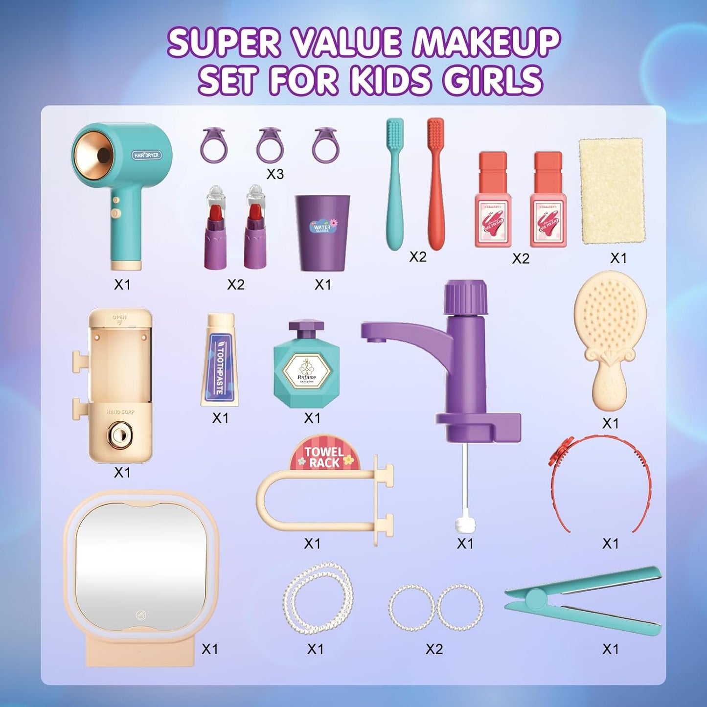 Dressing Table Induction Grooming Set Toys