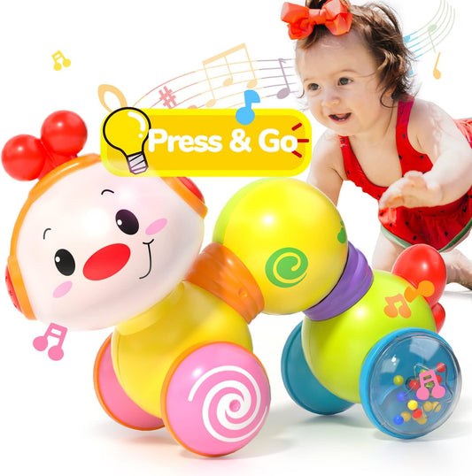 Hola Interactive Musical Crawling Caterpillar Toy with Lights and Sounds Ages 6+ M