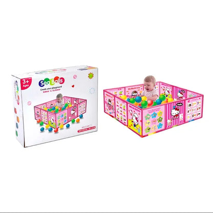 Colorful baby playpen