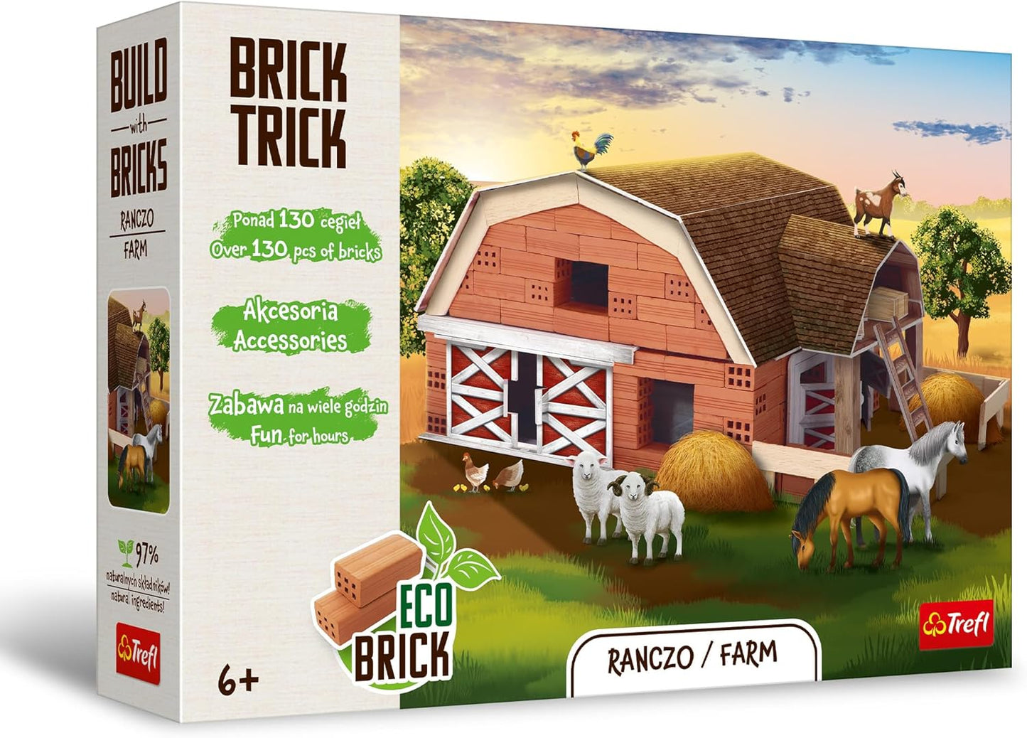Trefl - Brick Trick: Farm 130 bricks