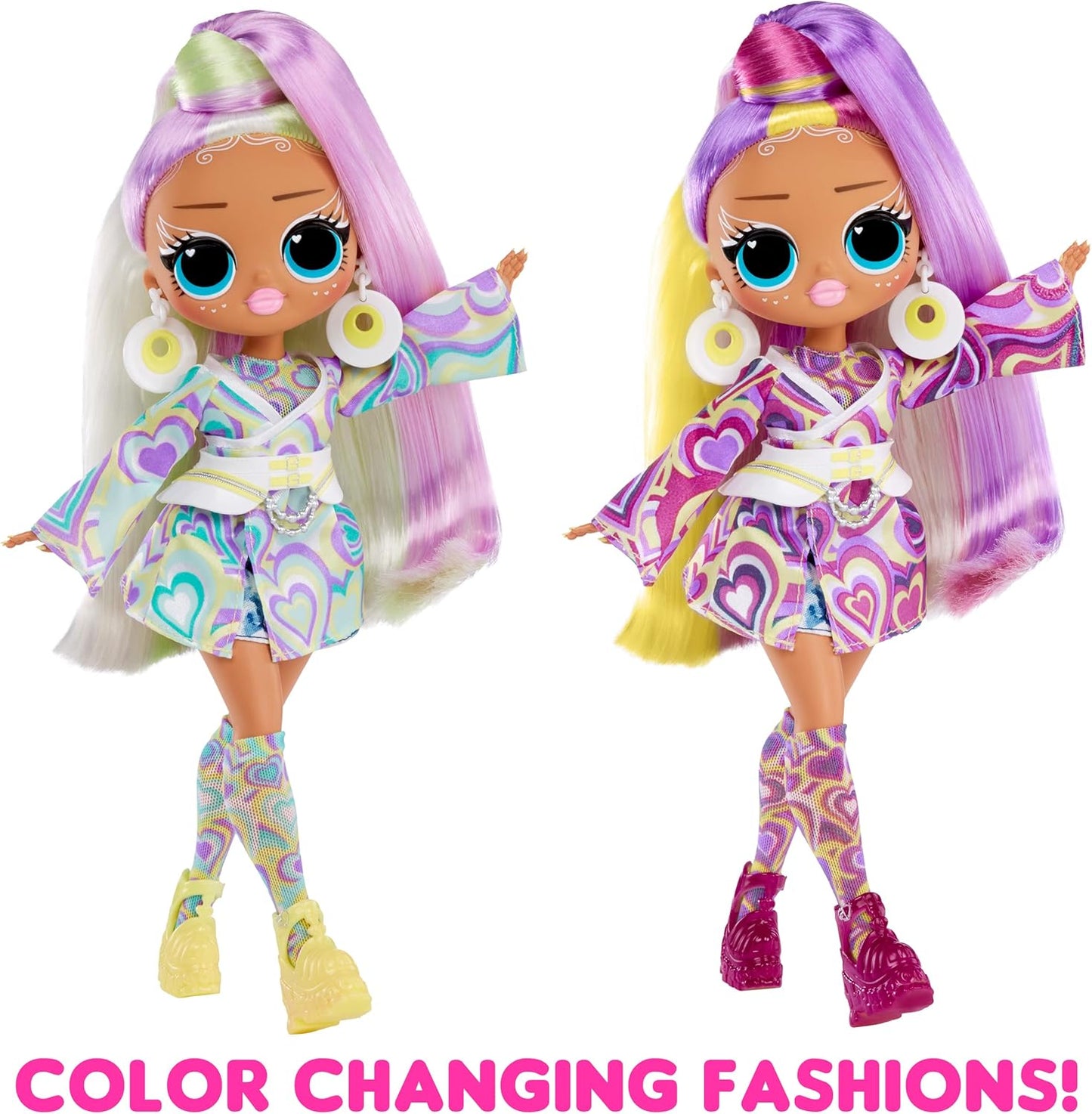 L.O.L. Surprise! OMG Sunshine Makeover Sunrise Fashion Doll, Color Change Effect