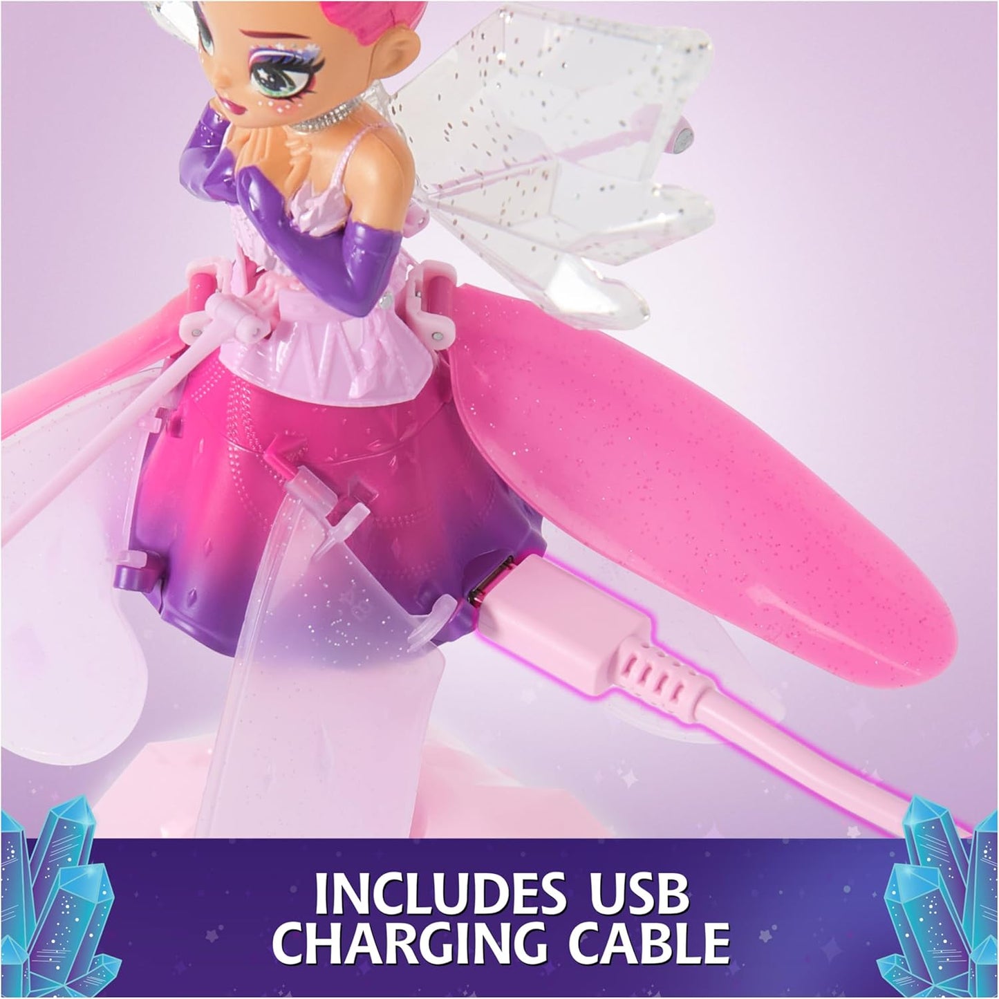 CRYSTAL FLYERSMAGICAL DOLL WITH CRYSTAL WINGS