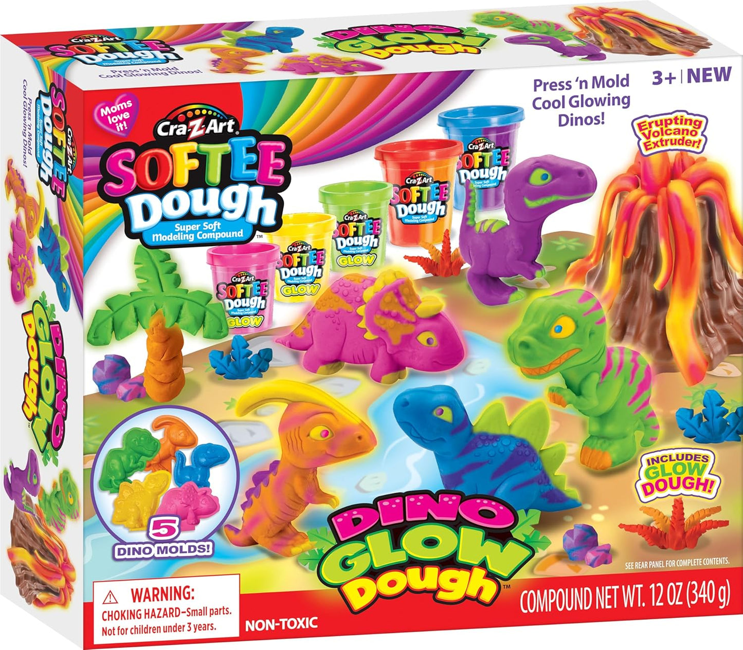 Softee Dough Dino Glow Dough