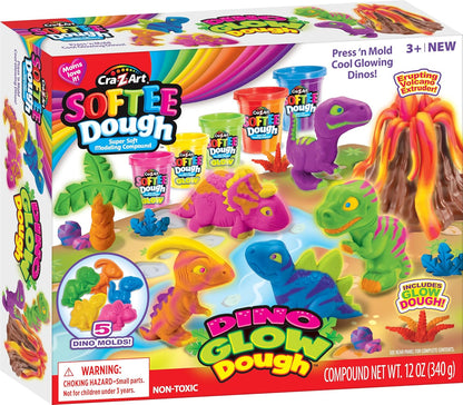 Softee Dough Dino Glow Dough