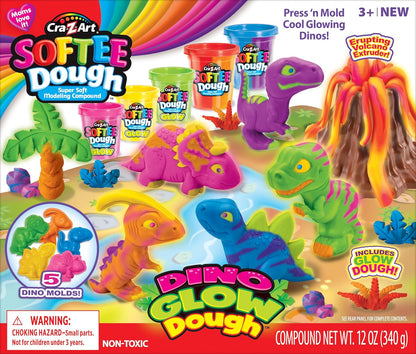 Softee Dough Dino Glow Dough