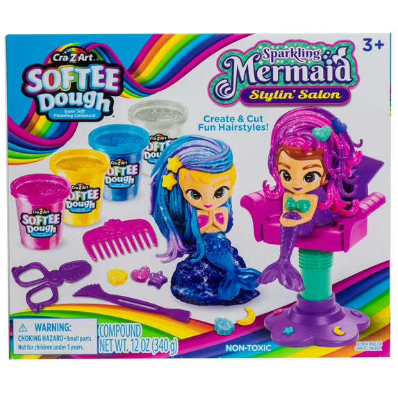 Softee Dough Sparkling Mermaid Stylin  Salon