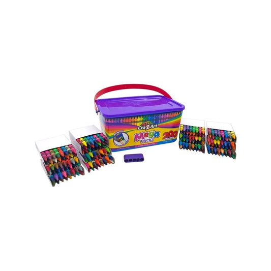 (CRAZART) 200 MEGA PACK CRAYONS