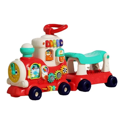 Hola 4-in-1 Push Walker & Ride-On Learning Train