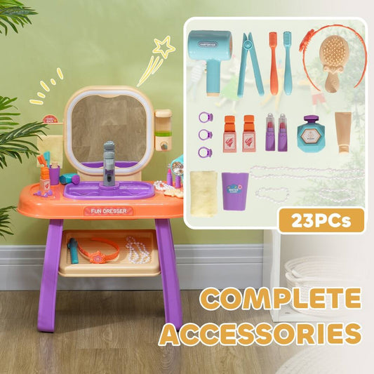 Toddler Makeup Table with Faucet