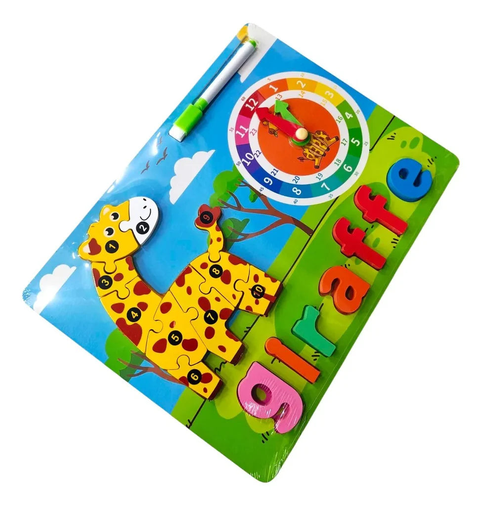 Toy Preschool Alphabet Animal Puzzle