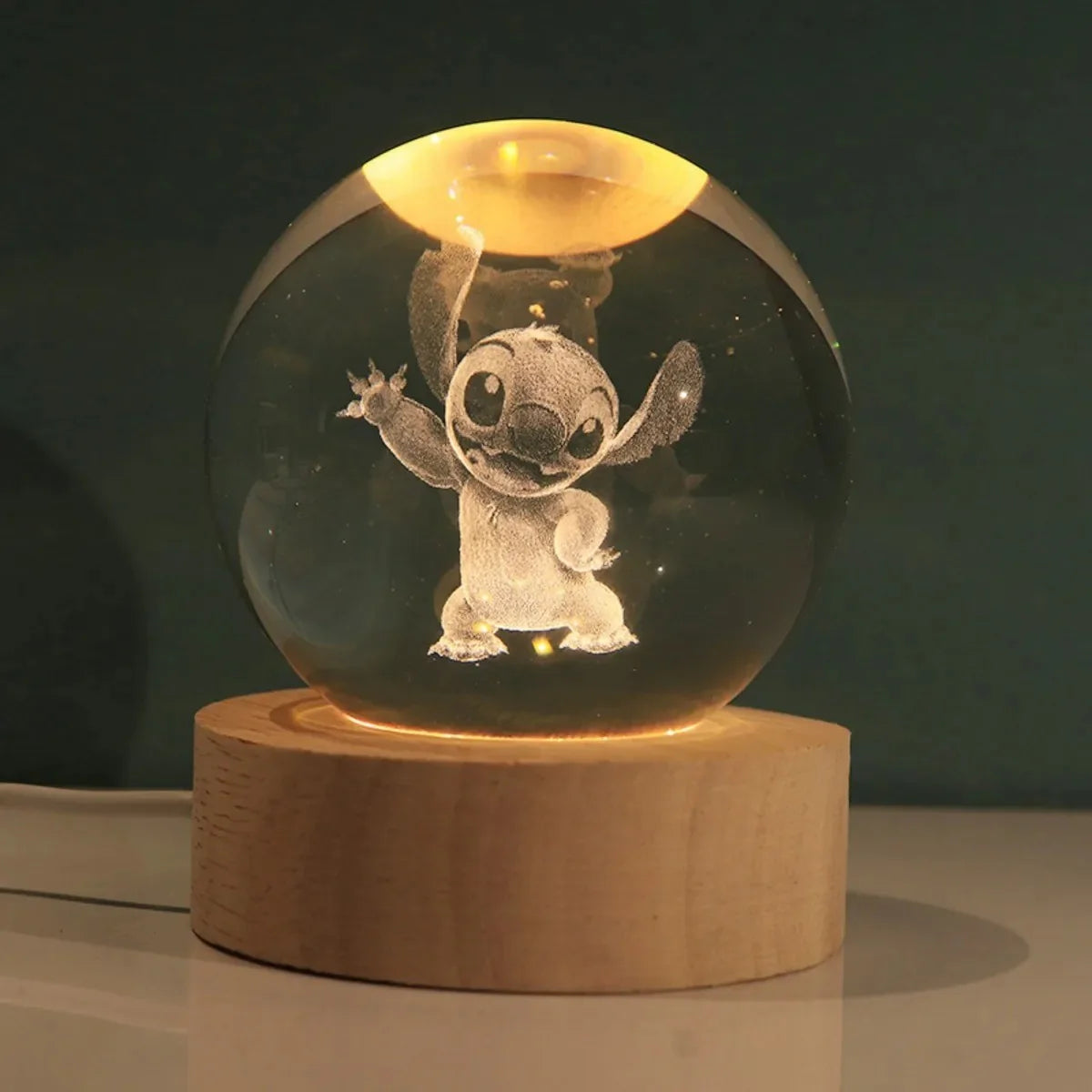 Stitch Led Table Lamp Crystal Ball