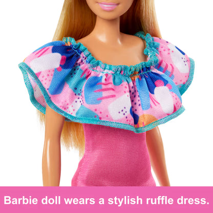 Barbie & Stacie Sister Doll Set With 2 Pet Dogs & Accessories