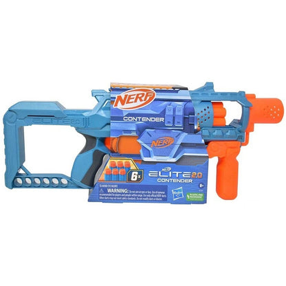 Nerf Elite 2.0 Contender Blaster Gun Unisex, 8-10 Years
